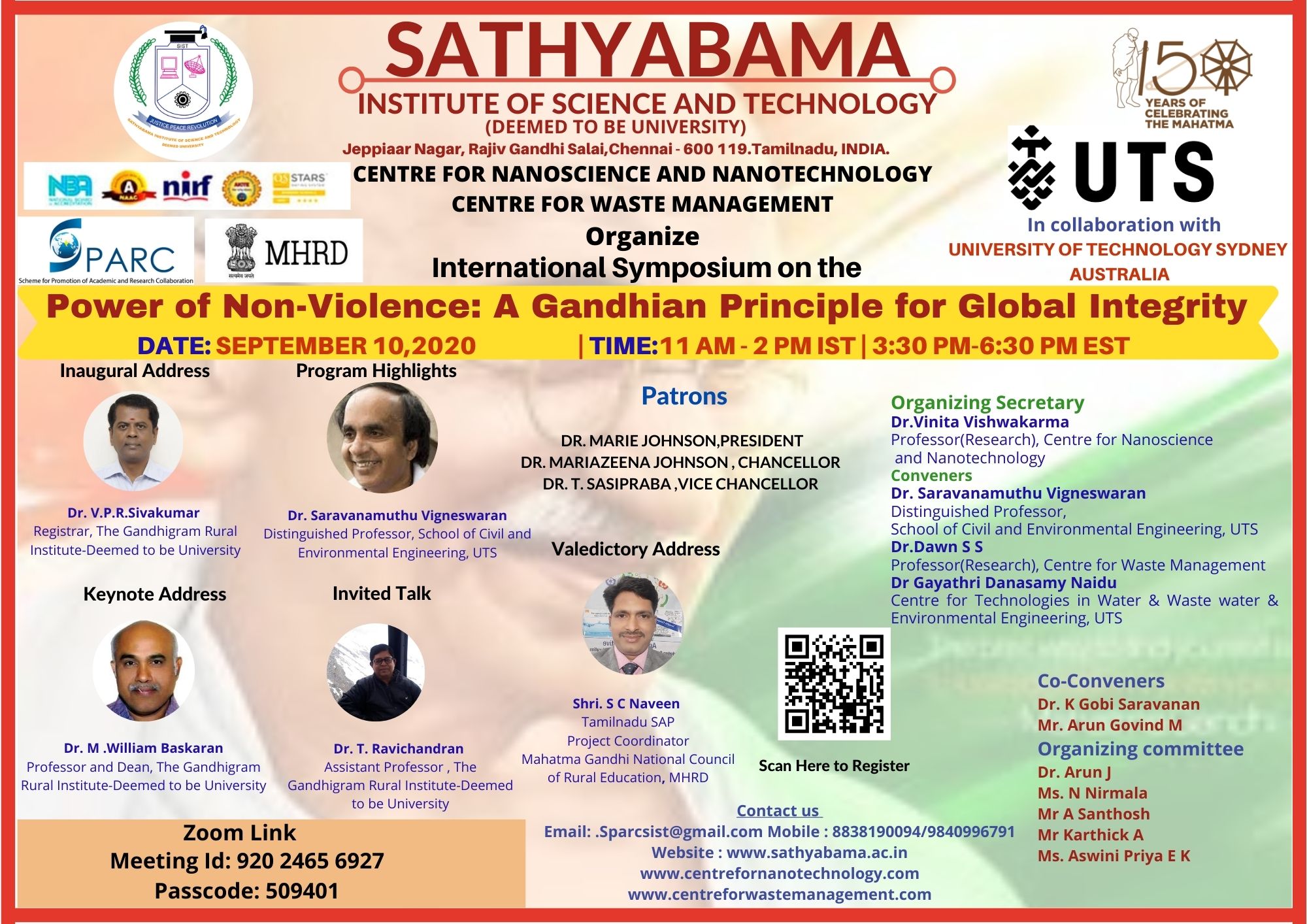 Power of Non-Violence: A Gandhian Principle for Global Integrity 2020